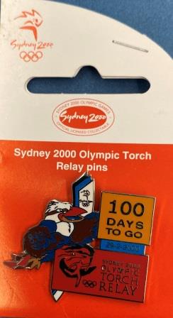 (image for) SOCOG PIN: "Sydney 2000 - Torch Relay 100 Days To Go"