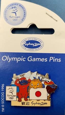 (image for) SOCOG PIN: "Syd Millie Olly - Welcome To Sydney Japan"