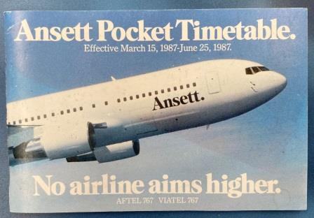 (image for) POCKET TIMETABLE 1987