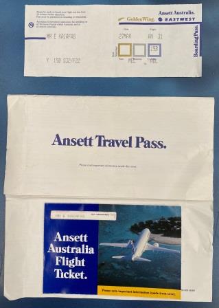 (image for) AVAILED TICKET: "Ansett Australia. - 1993"