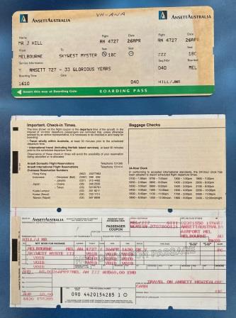 (image for) AVAILED TICKET: "Ansett Australia B727 Mystery Tour"