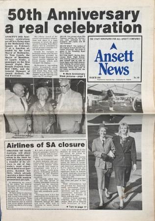 (image for) ANSETT NEWS: "No. 60 - March 1986"