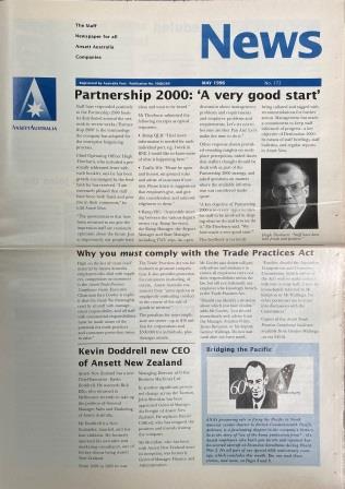 (image for) ANSETT NEWS: "No. 172 - May 1996"