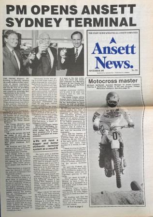 (image for) ANSETT NEWS: "No. 134 - November 1992"