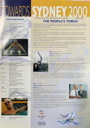 (image for) TOWARDS SYDNEY 2000: "Brochure March 2000"