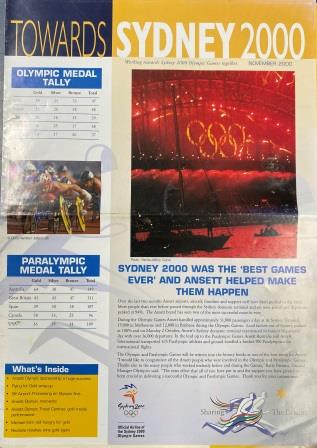 (image for) TOWARDS SYDNEY 2000: "Brochure November 2000"