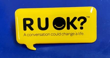 (image for) LAPEL BADGE: "RUOK?"