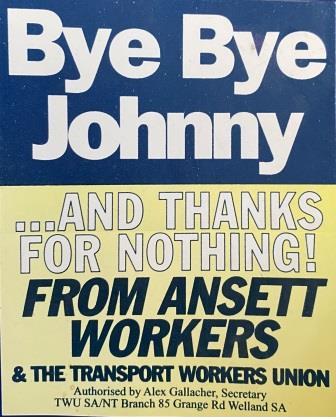 (image for) STICKER: "Bye Bye Johnny"