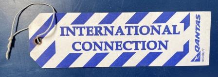 (image for) BAGGAGE LABEL: "International Connection"