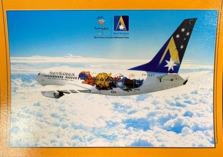 (image for) POSTCARD: "Sydney 2000 Olympic Games B737-300"