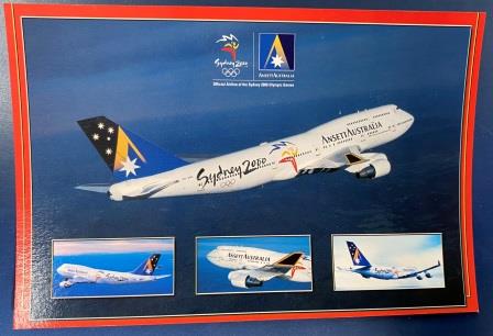 (image for) POSTCARD: "Sydney 2000 Olympic Games B747-300"