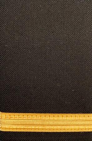 (image for) BLACK EPAULETTES - "1 Gold Stripe (Set of 2)"