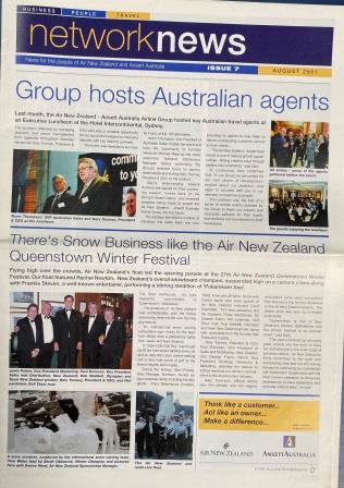 (image for) NETWORK NEWS: "Issue 7- August 2001 - Click Image to Close