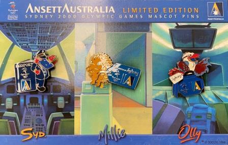 (image for) LAPEL BADGES: Sydney 2000 Olympics "Mascot Pin Set"
