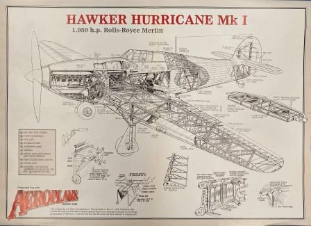 (image for) POSTER: "Cutaway of Hawker Hurricane Mk I"