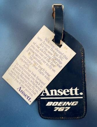 (image for) BAGGAGE TAG: "Ansett. B767"