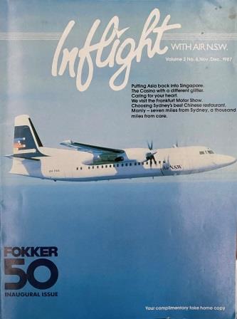 (image for) MAGAZINE: "Inflight with Air N.S.W. - Nov / Dec. 1987"